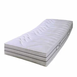 H4 Matratze mit Taschenfederkern 7-Zonen Cruba Bezug mit Klimaband