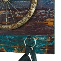 Hakengarderobe Lontrain mit Fahrrad Motiv