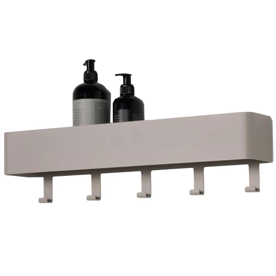 Hakenleiste mit Ablage in Taupe - Mimi