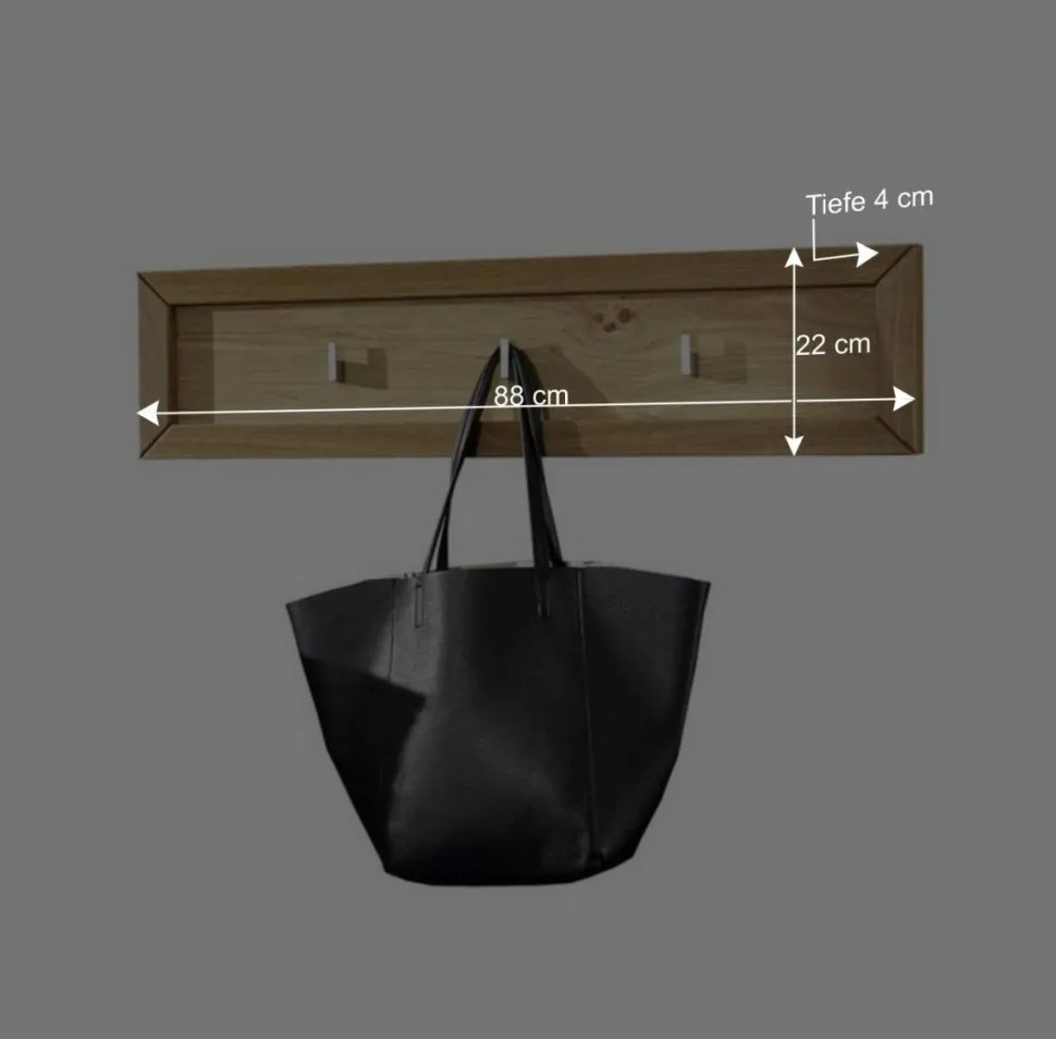 Hakenleiste Natrius aus Wildeiche Massivholz