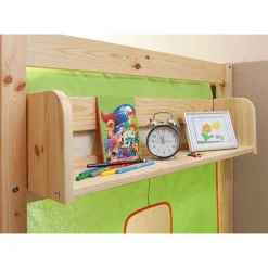 Halbhohes Kinderbett Wonder mit Vorhang im Prinzessin Design