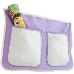 Halbhohes Massivholzbett für Kinder aus Kiefer - Aront