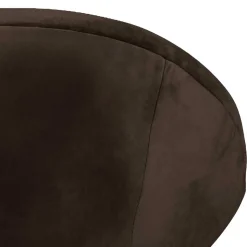 Halbrunder Cocktailsessel in Anthrazit Samt - Savuta