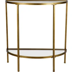 Halbrunder Konsolentisch mit Glasplatten - Gulcam