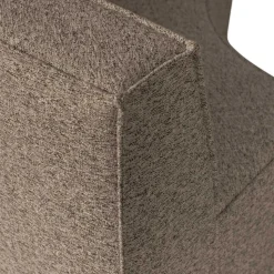 Halbrundes Esstisch-Sofa in Dunkelbraun - Sentiagamo