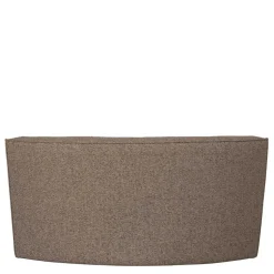 Halbrundes Esstischsofa in Dunkelbraun - Sentiagamo