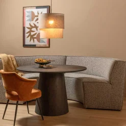 Halbrundes Sofa für den Esstisch - William (zweiteilig)
