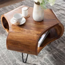 Handgearbeiteter Design-Couchtisch modern - Lenza