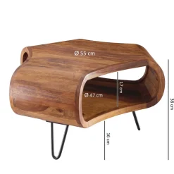 Handgearbeiteter Design-Couchtisch modern - Lenza