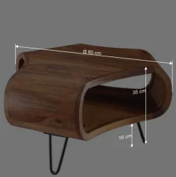 Handgearbeiteter Design-Couchtisch modern - Lenza