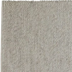 Handgefertigter Wollteppich in Beigegrau - Flexin