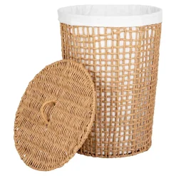 Handgeflochtener Wäschekorb aus Papier Geflecht - Rain