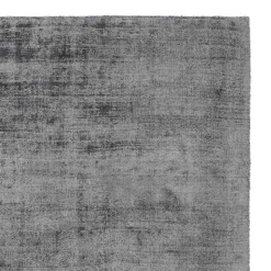 Handgewebter Kurzflor-Teppich in Grau und Anthrazit - Antiq