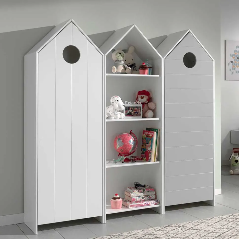 Haus Kleiderschränke & Regal für Kinder - Indefiva (dreiteilig)