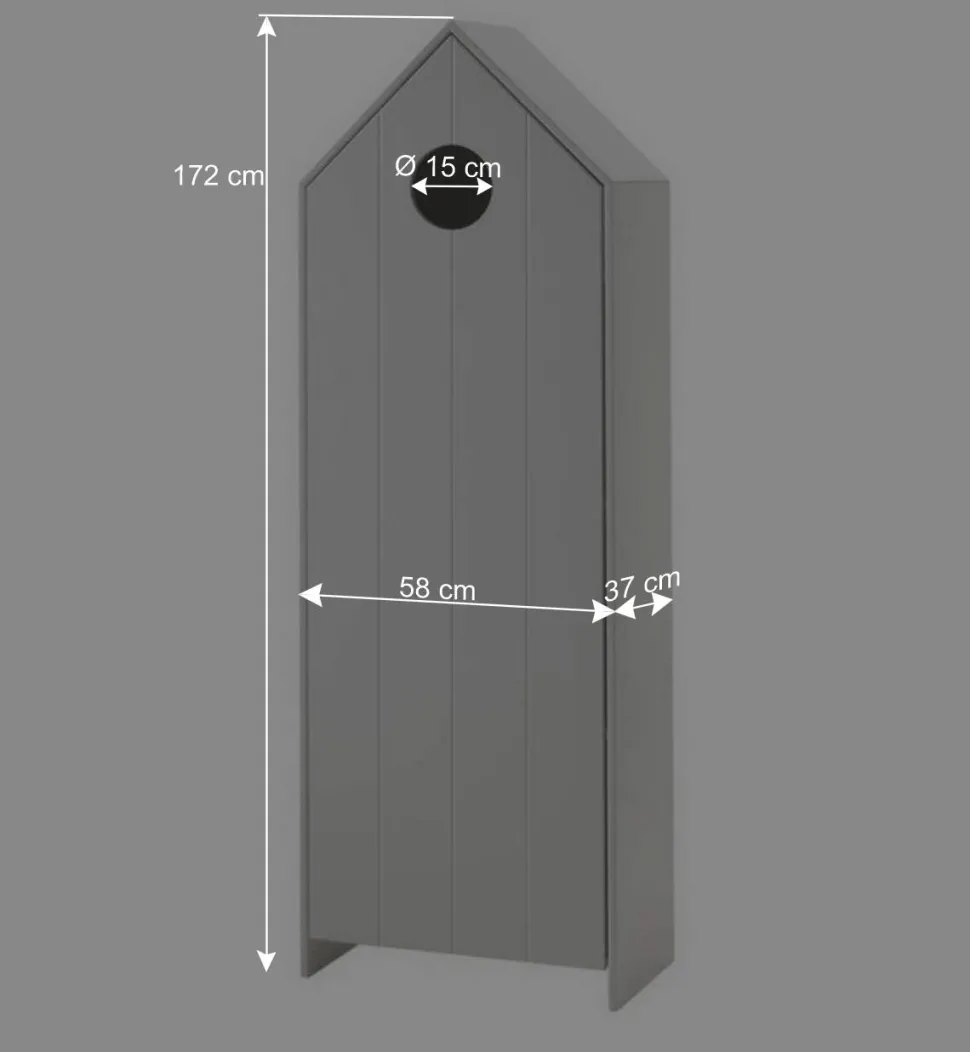 Haus Kleiderschränke & Regal für Kinder - Indefiva (dreiteilig)
