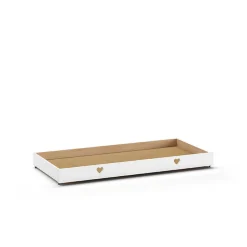 Hausbett mit Herz in Weiß - Grandory