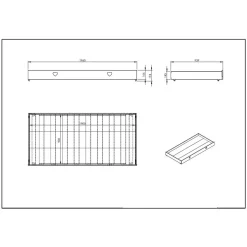 Hausbett mit Herz in Weiß - Grandory