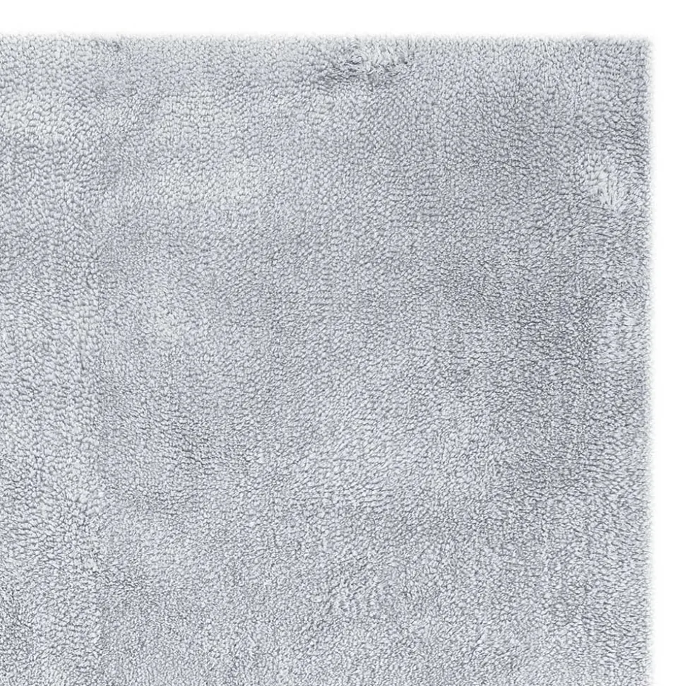 Hellblauer Teppich mit Hochflor - Nadescha