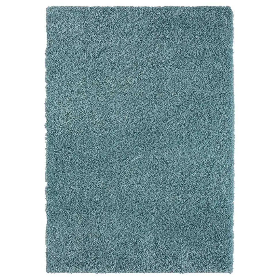 Hellblauer Teppich mit hohem Flor - Saracan