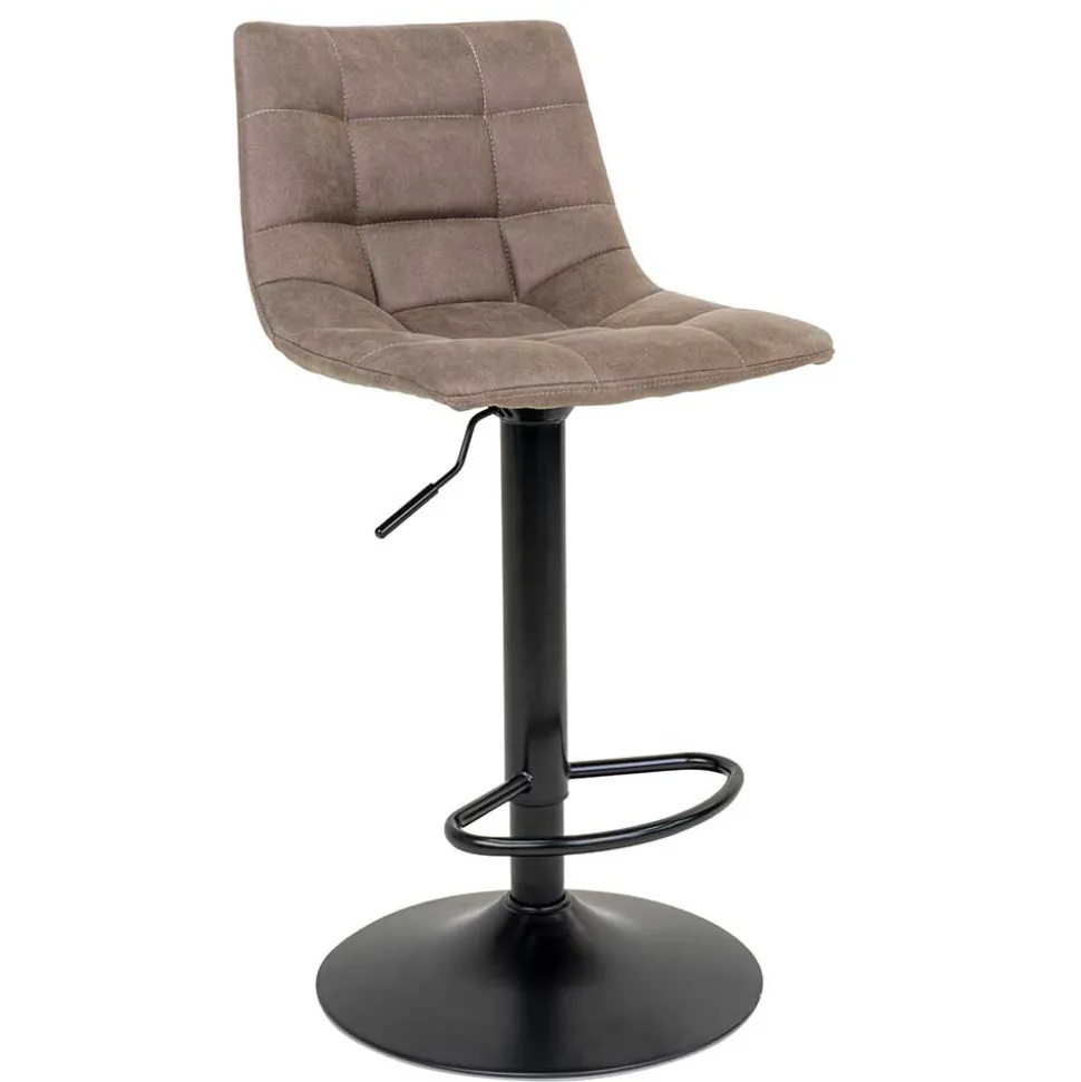 Hellbraune Barstühle höhenverstellbar - Ofmany (2er Set)