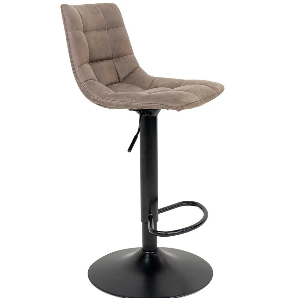 Hellbraune Barstühle höhenverstellbar - Ofmany (2er Set)