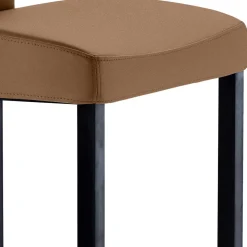 Hellbrauner Küchenstuhl hoch - 65cm Sitzhöhe - Anzaroty