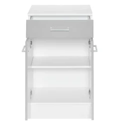 Helle Badmöbel als Set in Grau Front - Girios (vierteilig)