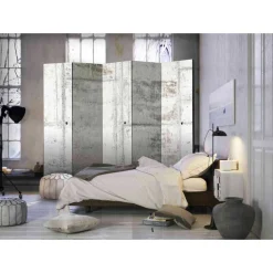 Heller Paravent im Beton Wand Design - Eddya