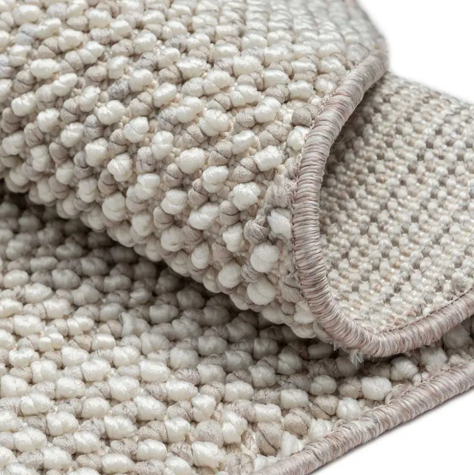 Heller Sisal Optik Teppich in Rund - Lakrym