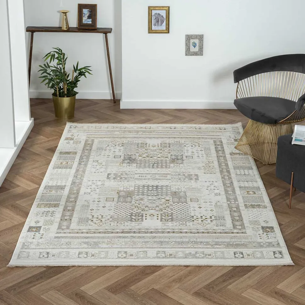 Heller Teppich Brücke in drei Größen - Serasmus