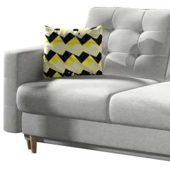 Helles Wohnzimmersofa mit Schlaffunktion - Yamura