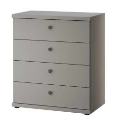 Hellgraue Kommode mit vier Schubladen - Ridonna