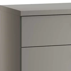 Hellgraue Kommode mit vier Schubladen - Ridonna