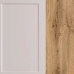 Hellgraue Waschtischkonsole mit Becken - Trioto