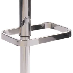 Hellgrauer Barhocker mit Metallbügel Lehne - Hambor