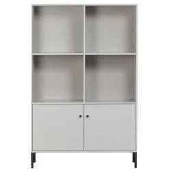 Hellgrauer Schrank mit vier Fächern - Rocca