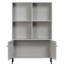 Hellgrauer Schrank mit vier Fächern - Rocca