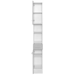 Hellgraues Badezimmermöbel Set günstig - Girios (vierteilig)