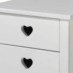Herz Design Kinderzimmer in Weiß - Grandory (dreiteilig)