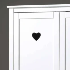 Herz Design Kinderzimmer in Weiß - Grandory (dreiteilig)