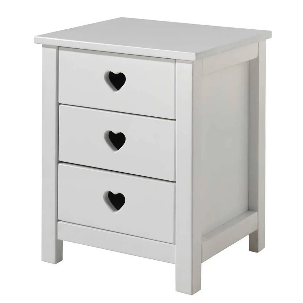 Herz Design Kinderzimmer in Weiß - Grandory (dreiteilig)