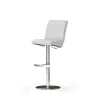 Höhenverstellbarer Barhocker Swanda in Weiß