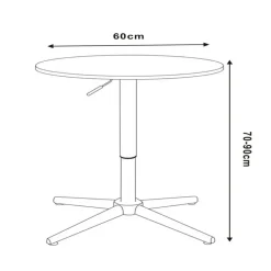 Höhenverstellbarer Bartisch - Stehtisch - Adeass