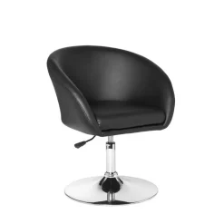 Höhenverstellbarer Design Drehsessel aus Kunstleder - Loisango