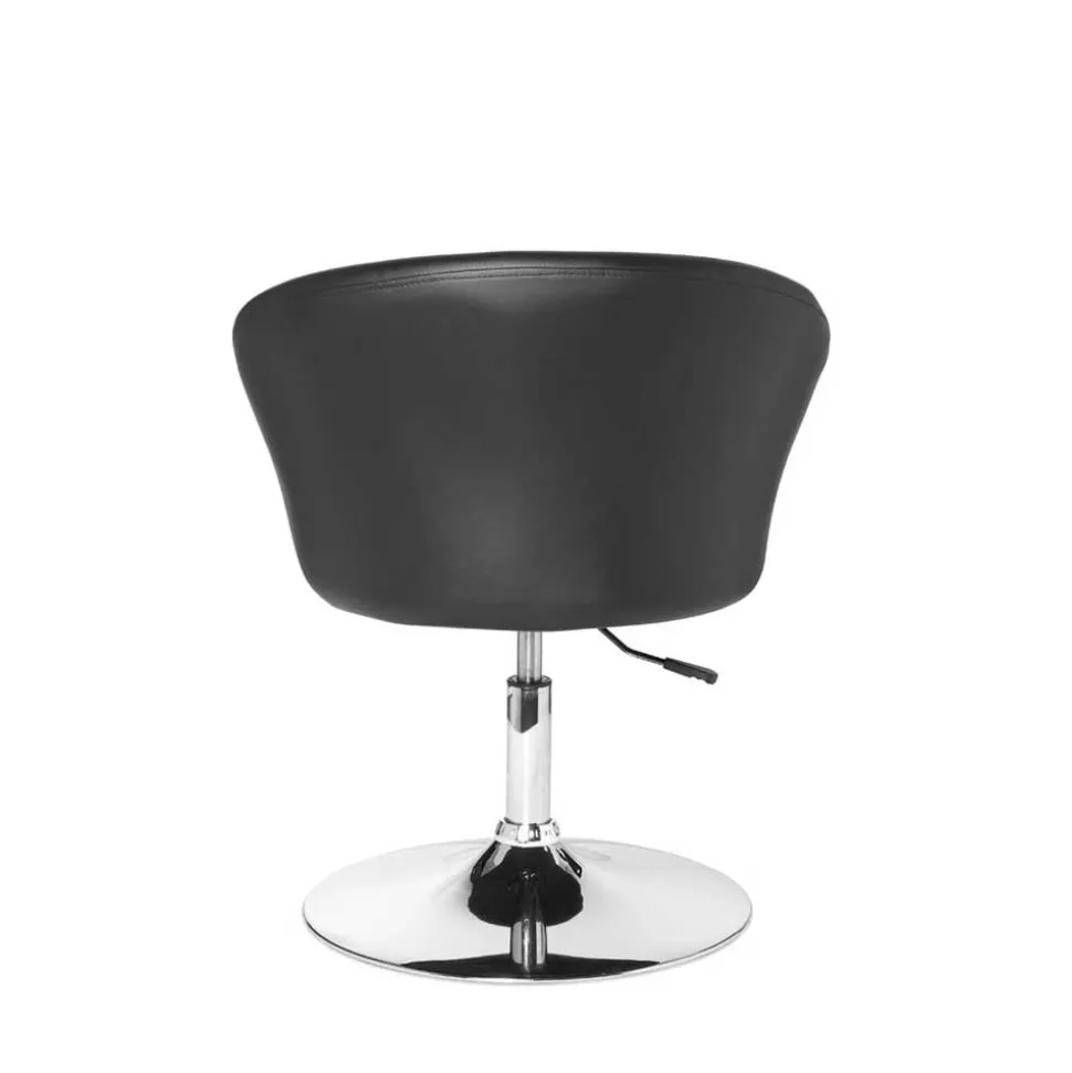 Höhenverstellbarer Design Drehsessel aus Kunstleder - Loisango