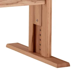 Höhenverstellbarer Holz-Schreibtisch aus Kernbuche - Senklas