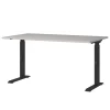 Höhenverstellbarer Officetisch in Hellgrau - Great