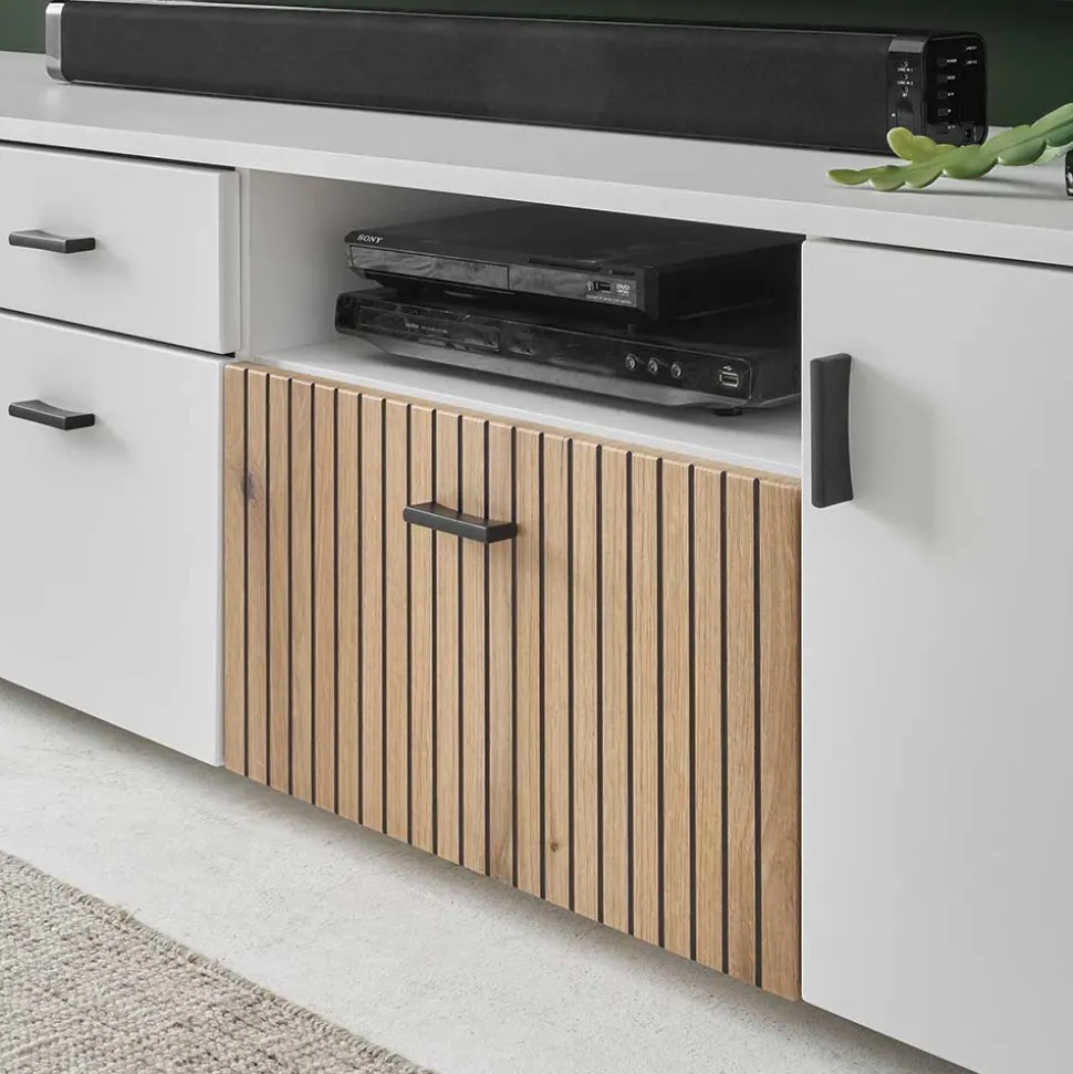 Highboard & TV Lowboard & Wandboard Set - Nenaloro (dreiteilig)
