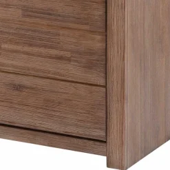 Highboard aus Akazie Massivholz und Glas - Ruffes