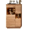 Highboard in Esche und Wildeiche mit Glas - Cassna